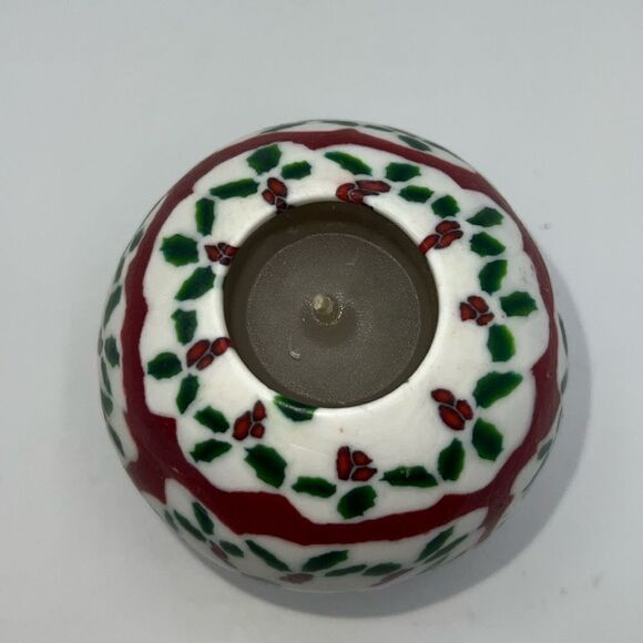 VINTAGE 1990’s MAGIC GLOW CANDLE Holly Berry Holiday Theme-NEW! - Picture 2 of 4